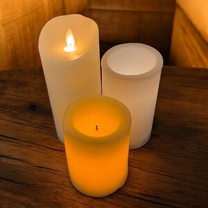 3 battery candles large ikea decor flameless